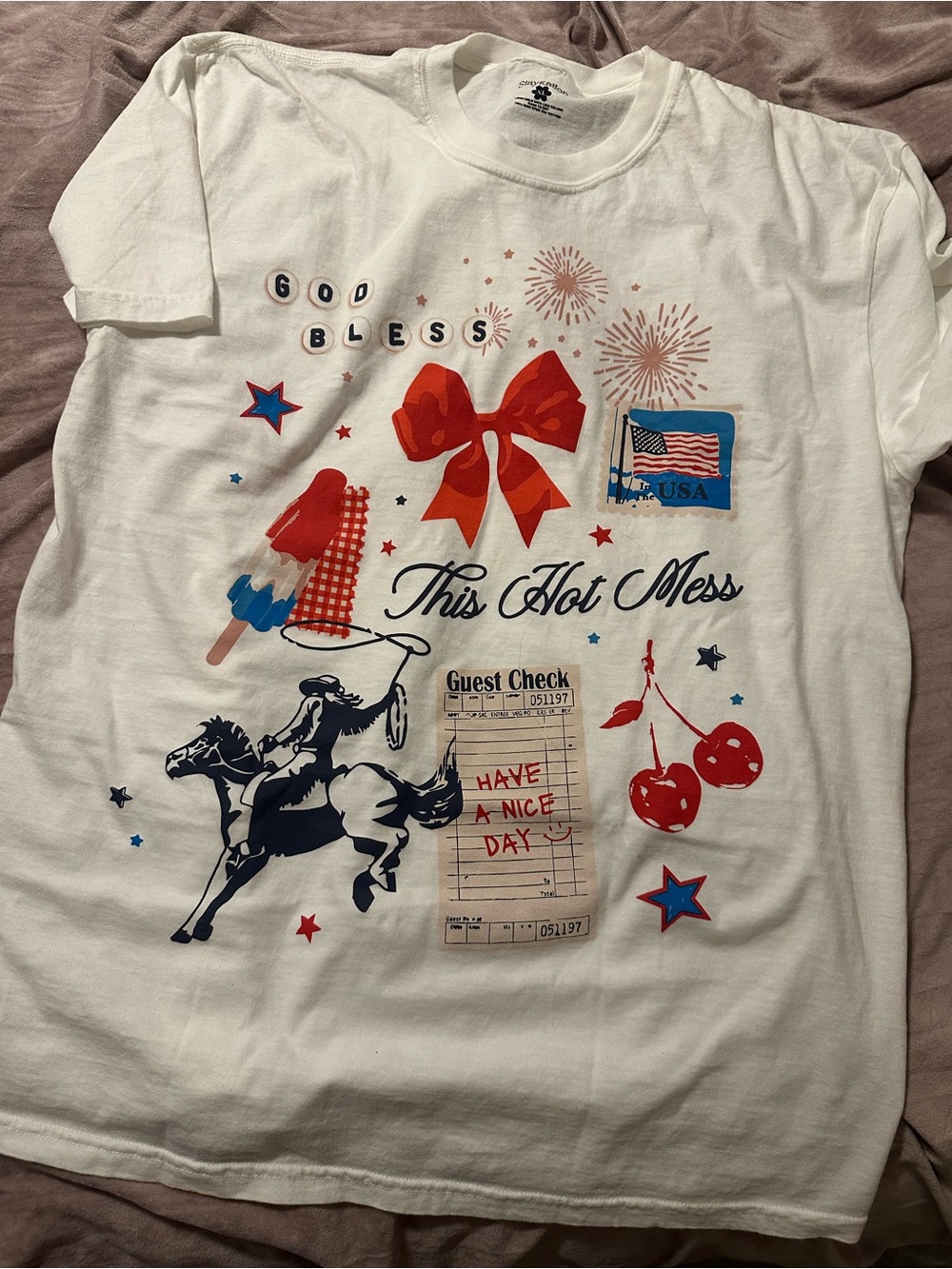 American Icons tee - StayKation by Krista Horton